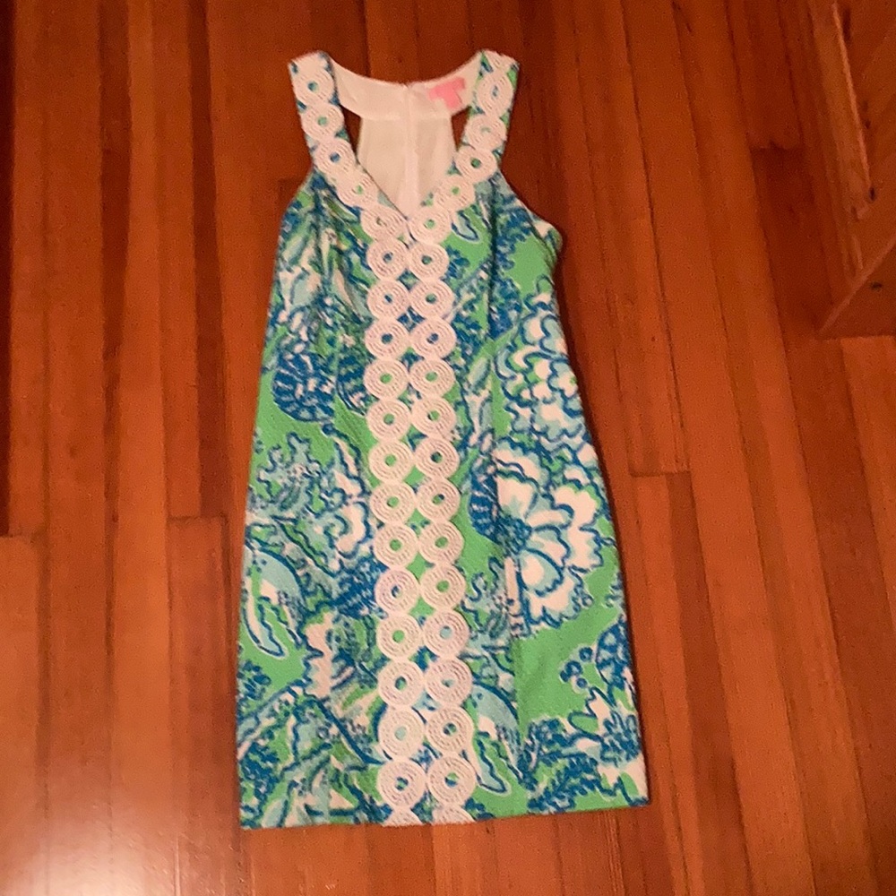 Lilly Pulitzer blue and green dress